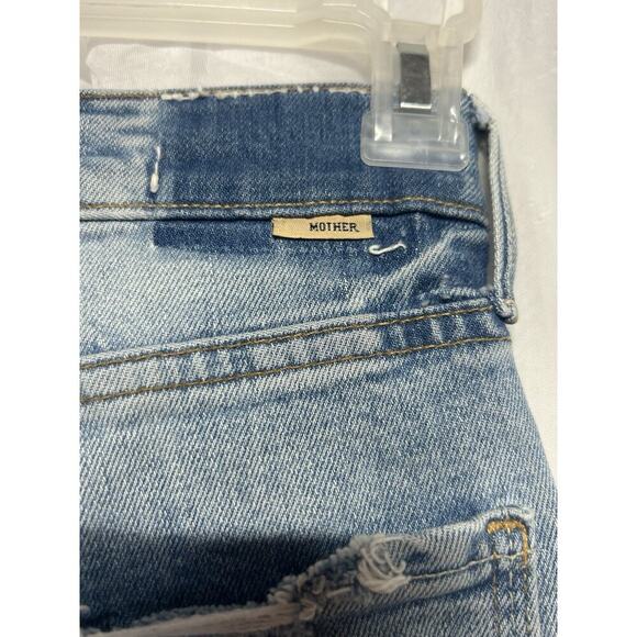 MOTHER SUPERIOR The Trickster Ankle Jeans An Icy Confusion 26 Distressed Blue - Picture 8 of 14